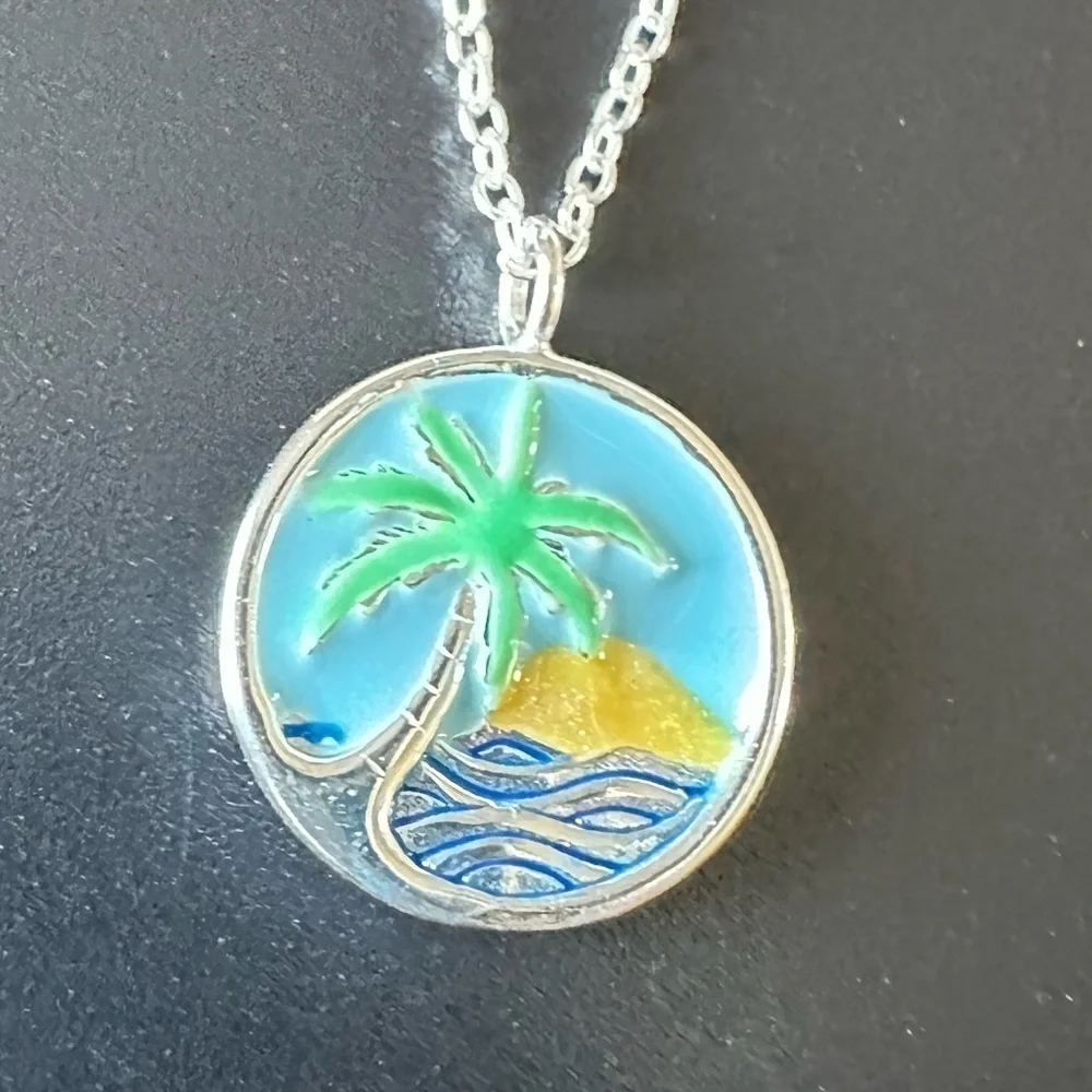 Sterling Silver Coastal Ocean Necklace​